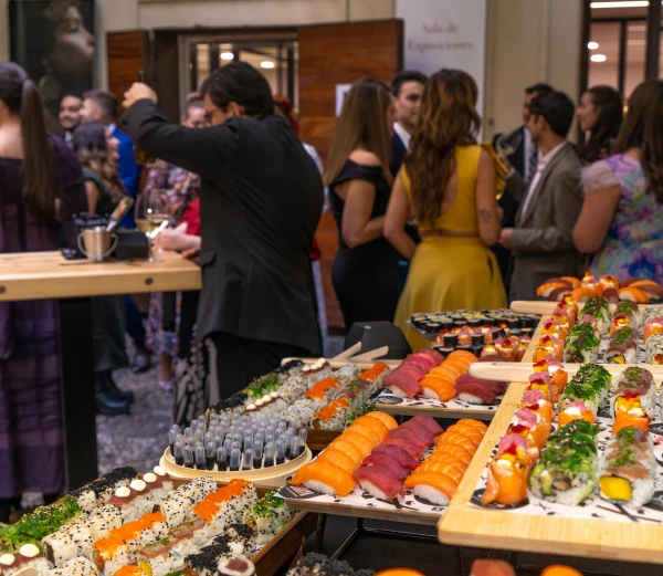 catering de sushi para eventos corporativos